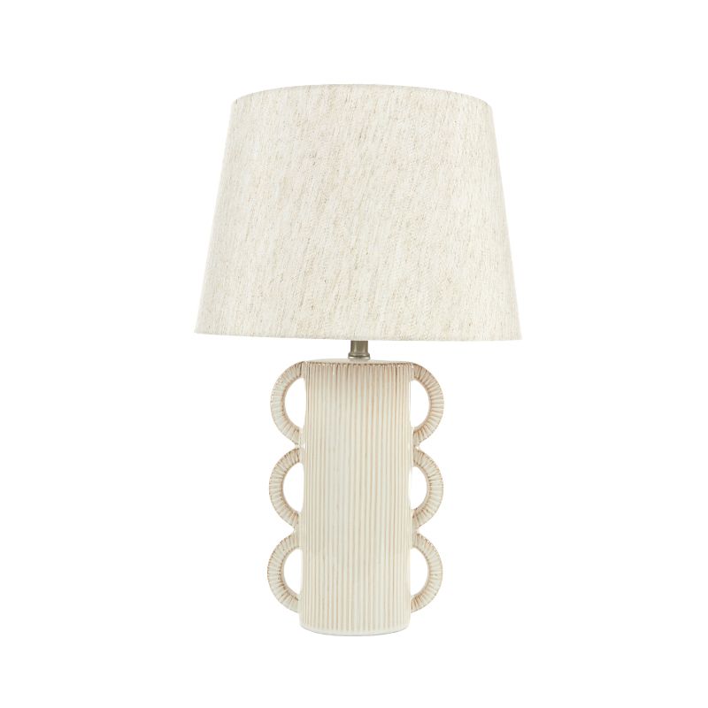 White Slinky Ceramic Lamp - 38cm x 60cm