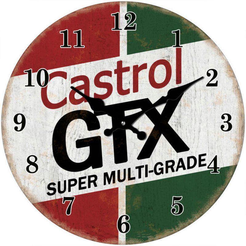 Round Caltex GTX Clock - 17cm - The Base Warehouse