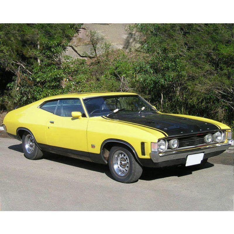 Yellow Ford GT Plaque Sign - 25cm x 20cm - The Base Warehouse