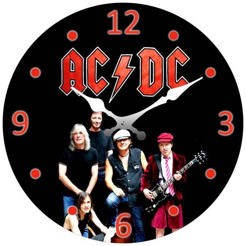 Round ACDC Clock - 30cm