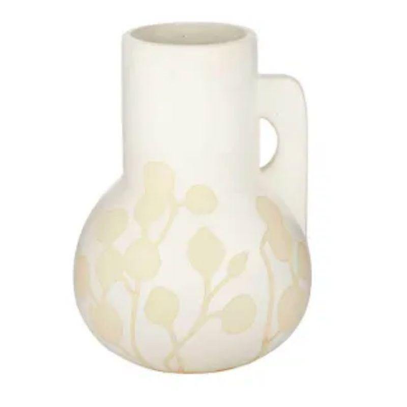Natural Vera Ceramic Vase - 18cm x 25cm - The Base Warehouse