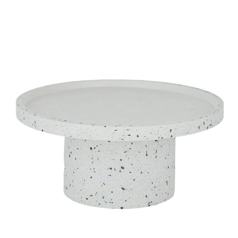 Giada Terrazzo Plant Stand 30x14cm Wht