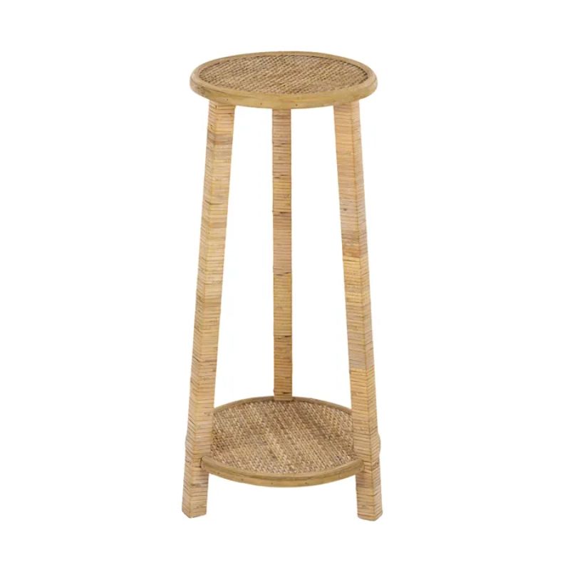 Natural Homer Rattan Wood Pot Stand - 30cm x 60cm
