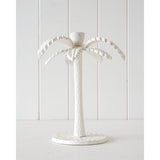 Load image into Gallery viewer, Nusa Palm Gardenia Cream Large Stick Candle Holder - 12cm x 23cm x 17cm
