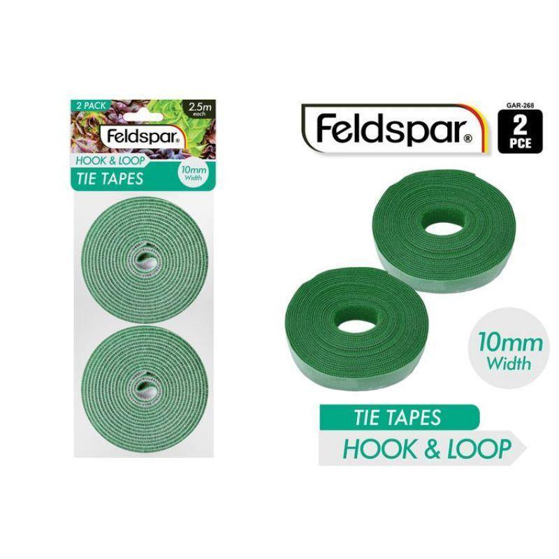 2 Pack Hook & Loop Tie Tapes - 10mm x 2.5m - The Base Warehouse