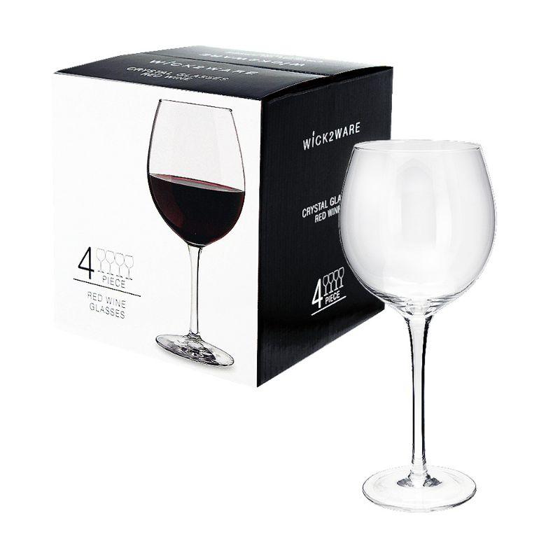 Glass Wine - 9cm x 9cm x 22.5cm