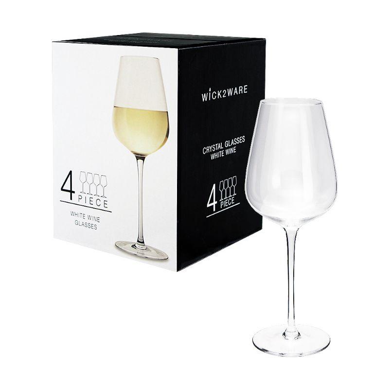 4 Pack Glass Wine - 8.8cm x 8.8cm x 24cm