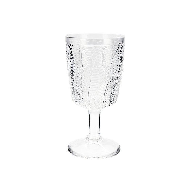 Leaf Design Wine Glass - 8.3cm x 8.3cm x 17cm