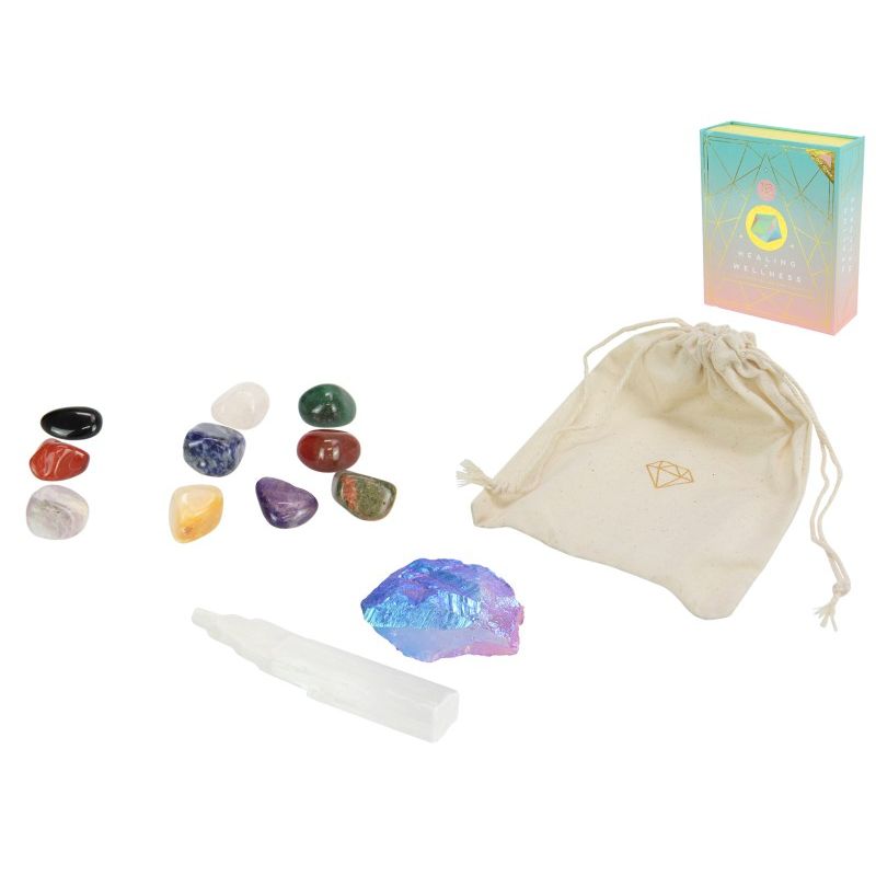 Healing And Wellness Crystal Gemstone Kit - 20cm x 17cm