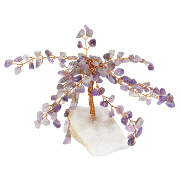 Amethyst Gemstone Wish Tree - 20cm