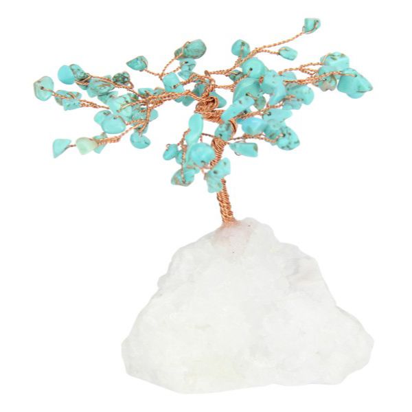 Turquentine Gemstone Wish Tree - 15cm
