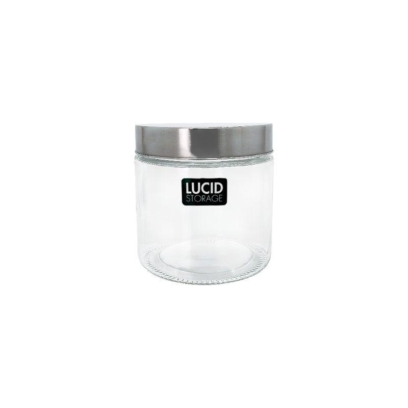 Glass Canister with Metal Lid - 750ml