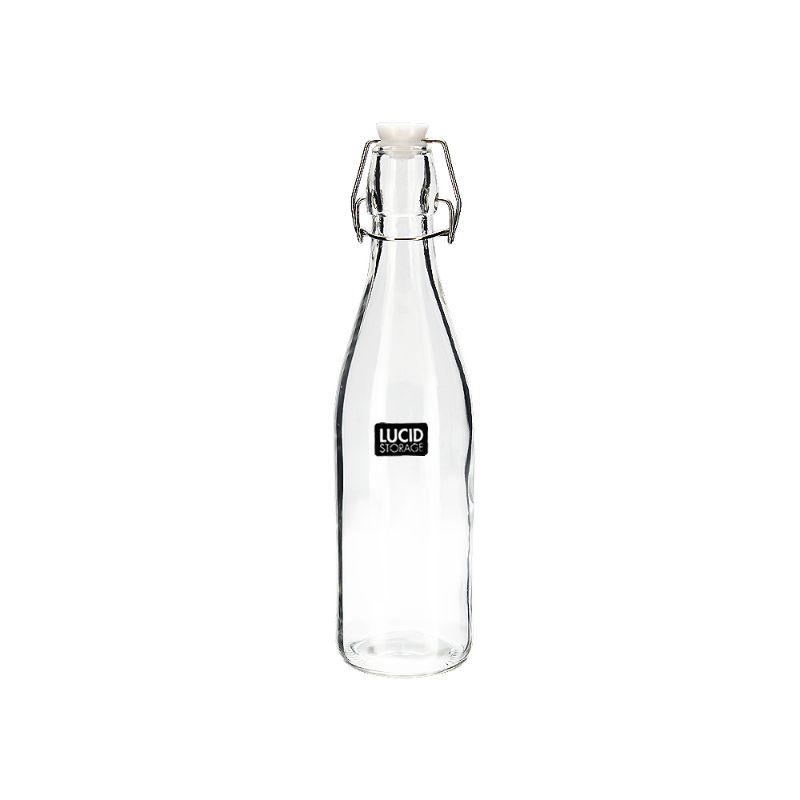 Glass Bottle with Clip 530ml - 27cm