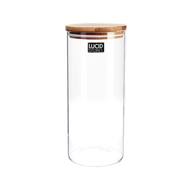 Glass Borosilicate with Lid - 24cm - The Base Warehouse