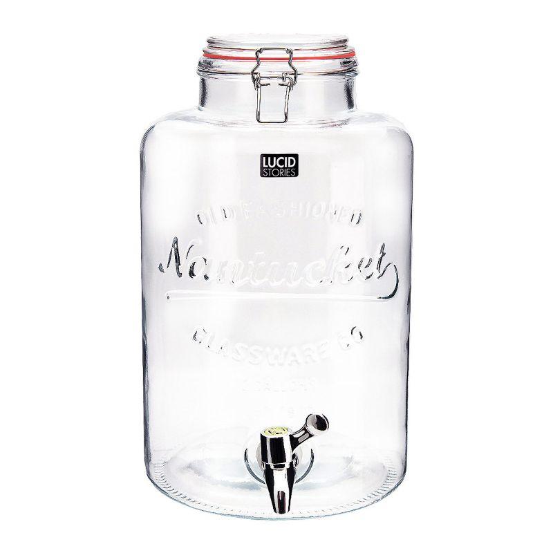 Glass Dispenser with Cup - 8L