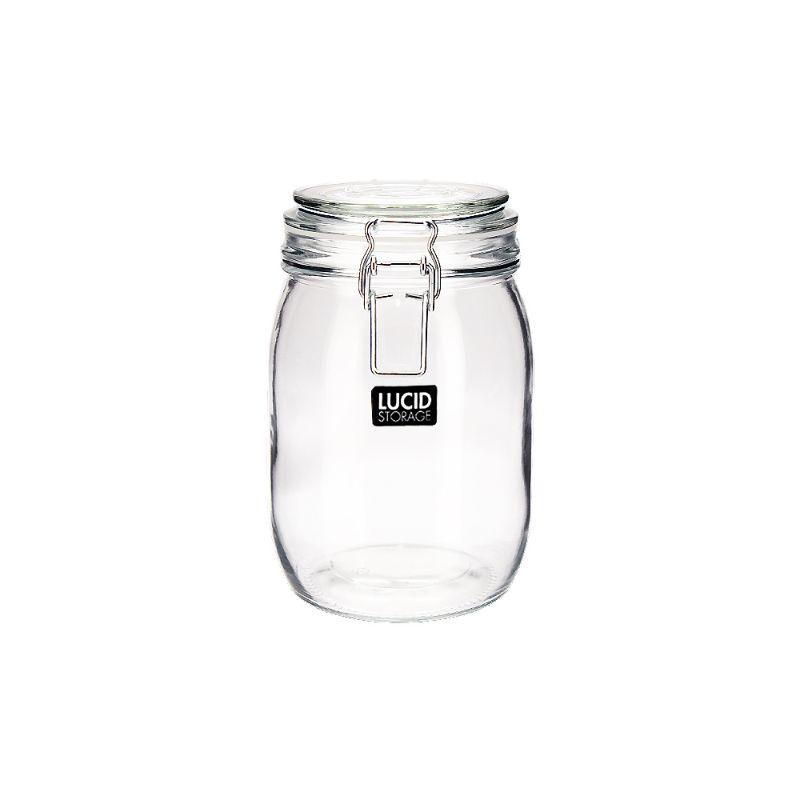 Glass Canister with Z Clip - 1L