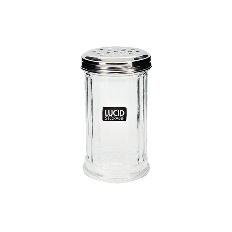 Glass Spice Bottle with Metal Lid - 310ml
