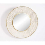 Load image into Gallery viewer, Hamptons Round Metal Mirror - 80cm
