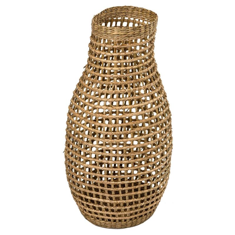 Natural Sanur Mid Wavy Seagrass Basket - 72cm x 32cm x 32cm