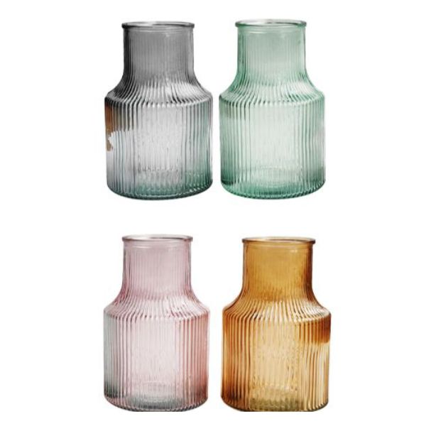 Glass Vase - 13cm x 13cm x 20cm