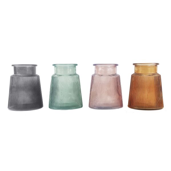 Glass Vase - 17cm x 17cm x 21cm