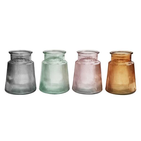 Glass Vase - 14cm x 14cm x 17cm