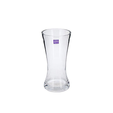 Drum Shape Glass Vase - 23cm - The Base Warehouse