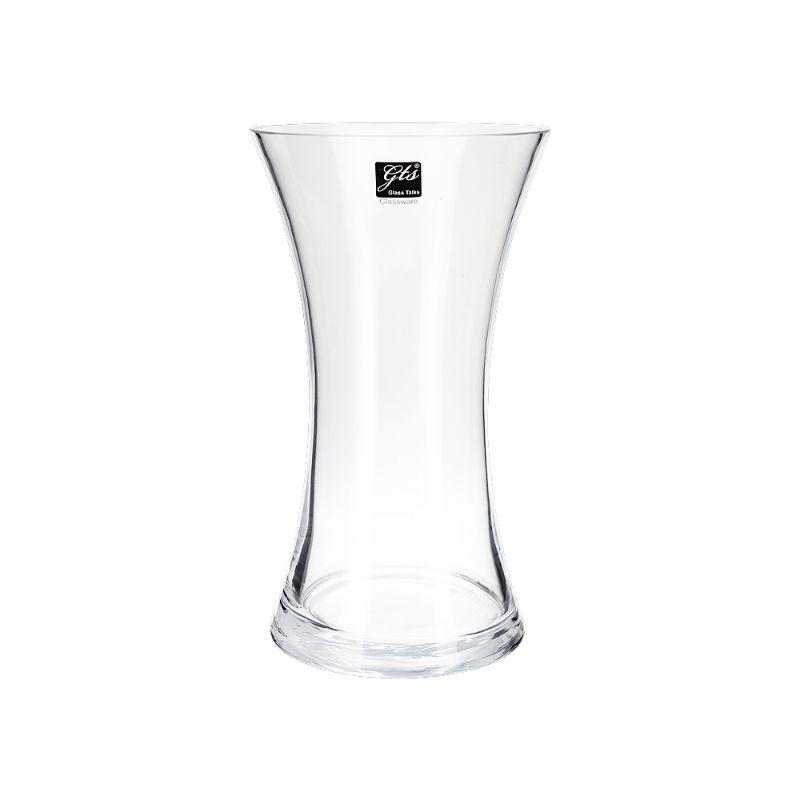 Drum Shape Glass Vase - 14cm x 25cm