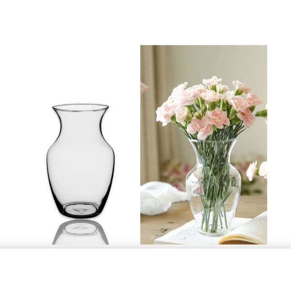 Glass Flare Top Vase - 12.5cm x 20cm