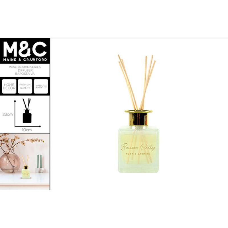 Wine Region Barossa Valley Rustic Jasmine Diffuser - 200ml