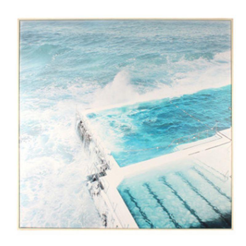 Isla Sea Pool Canvase with Floating Frame - 90cm x 60cm