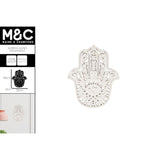 Load image into Gallery viewer, White Karma Wooden Hand Ornament - 39cm x 32cm x 2cm
