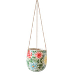 Load image into Gallery viewer, Multi Floral Gardenia Tall Hanging Pot Planter - 16cm x 16cm x 16cm
