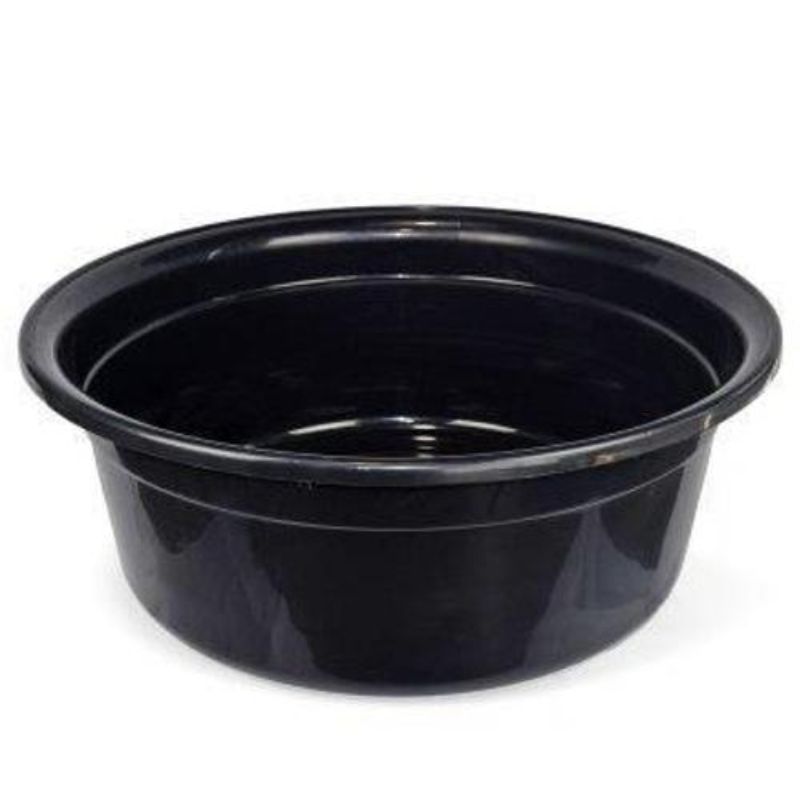 Black Plastic Round Basin Pond - 80cm