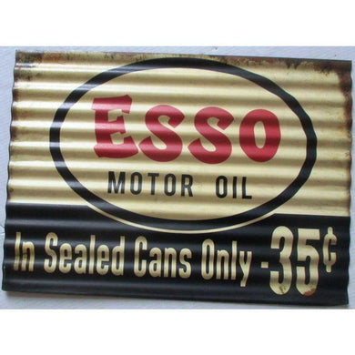 Esso Motor Oil Garage Sign - 30cm x 40cm - The Base Warehouse