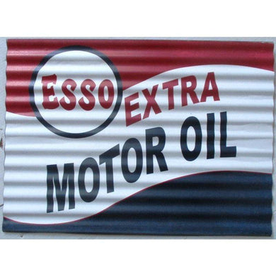 Esso Extra Motor Oil Garage Sign - 30cm x 40cm - The Base Warehouse
