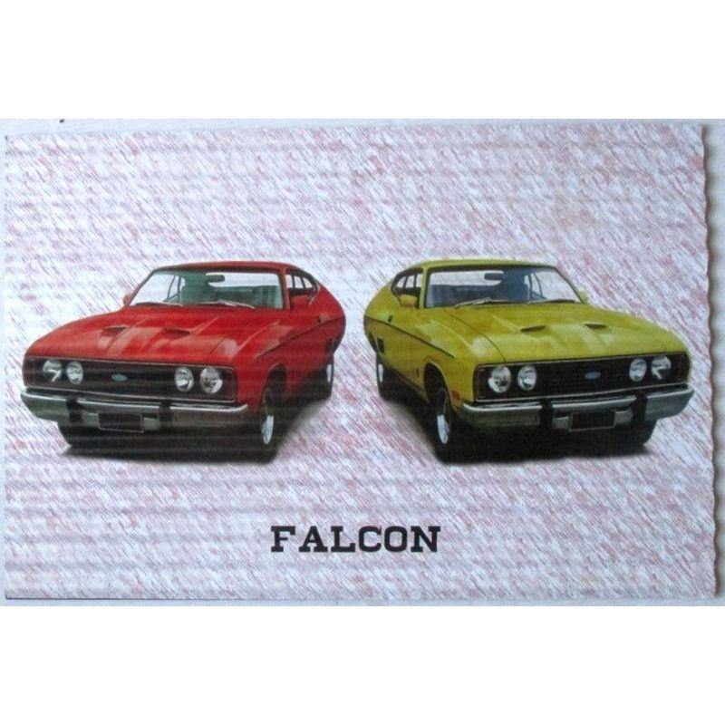 Ford Falcons Red & Yellow Garage Sign - 60cm x 40cm - The Base Warehouse