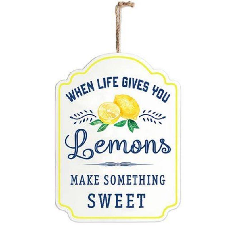 When Life Gives You Lemons Plaque Sign - 25cm x 17cm - The Base Warehouse