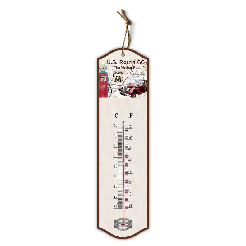 Route 66 The Mother Road Thermometer - 8cm x 27cm