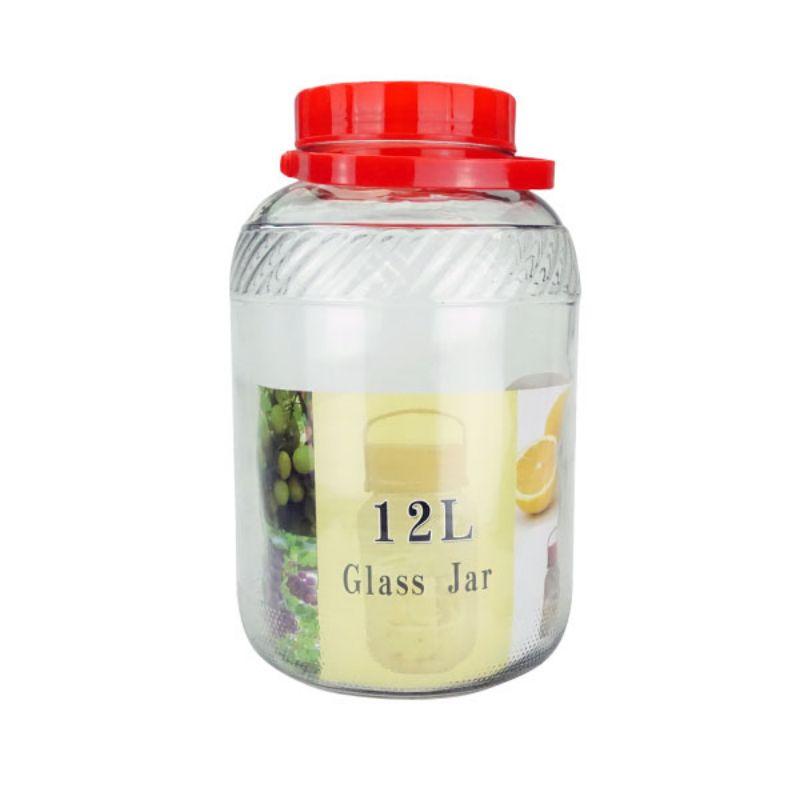 Glass Jar with Lid - 12L