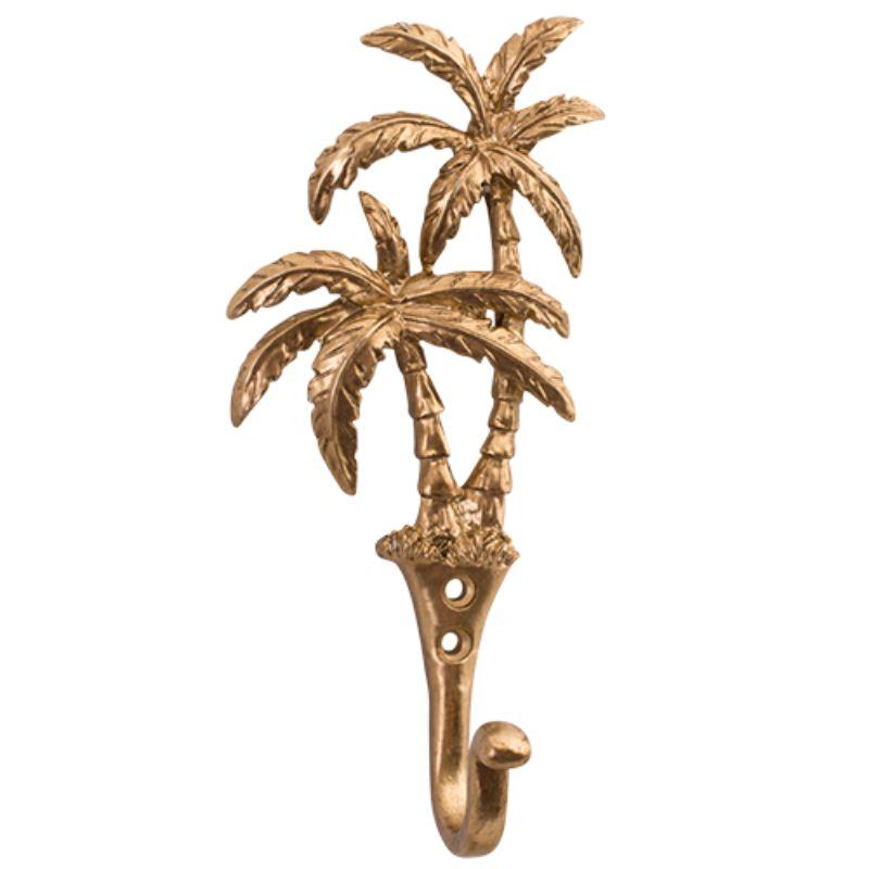 Palm Brass Wall Hook - 6.7cm x 4.5cm x 16.5cm