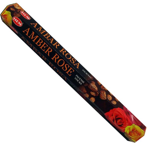 Hem Hexa Amber Rose Incense Sticks