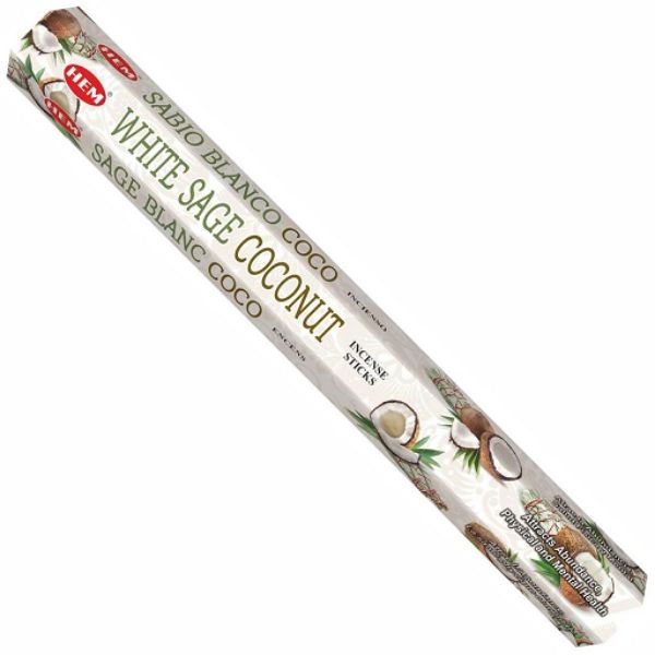 Hem Hexa White Sage Coconut Incense Sticks