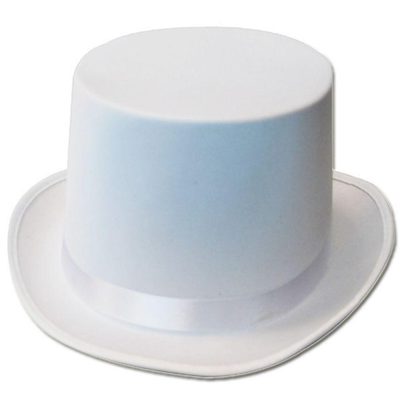White Satin Top Hat