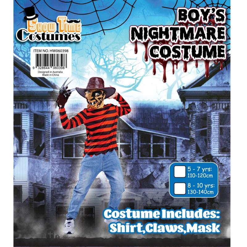 Boys Killer Freddy Costume
