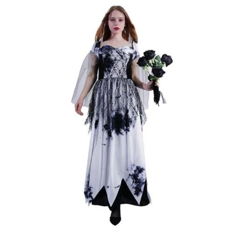 Womens Ghost Bride Costume - One Size Fits Most