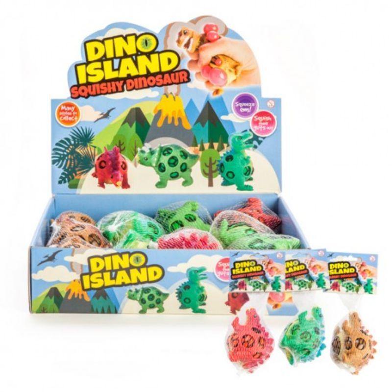 Squishy Mesh Dinosaur - 10cm x 5cm x 6.5cm - The Base Warehouse