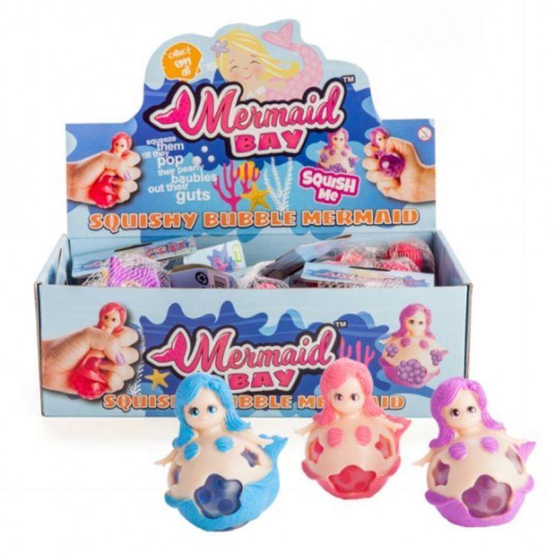 Squishy Bubble Mermaid - 6.5cm x 5.5cm x 8cm - The Base Warehouse