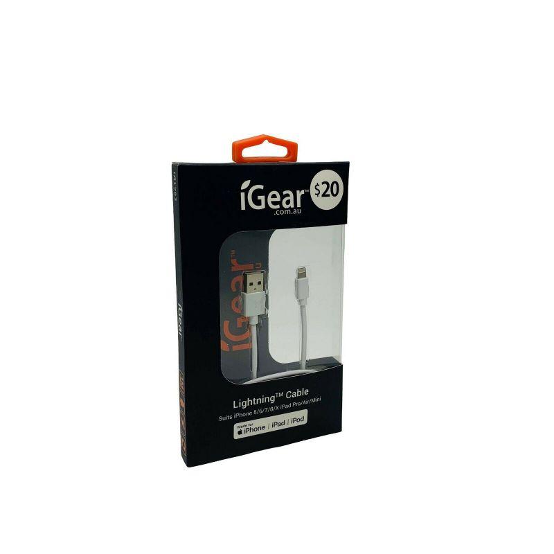 iGear White iPhone Lightning MFI Charge/Sync - White