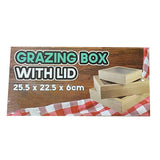 Load image into Gallery viewer, Grazing Box With Window Lid - 25.5cm x 22.5cm x 6cm
